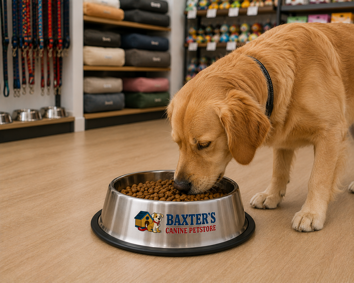 Baxter's Stainless Steel Dog Bowl – Non-Slip