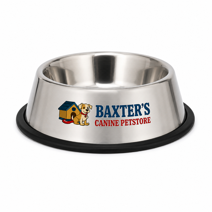 Baxter's Stainless Steel Dog Bowl – Non-Slip